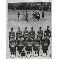 1934 Press Photo British Battalion by Hindenburg