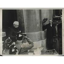 1927 Press Photo President Von Hindenburg Leaving Church of Holy Trinity Berlin