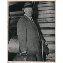 1948 Press Photo James McVittie (was on inaugural flight of Hindenburg)
