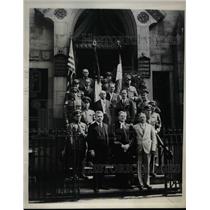 1934 Press Photo Memorial Service for Pres.Hindenburg of Germany held in N.Y.