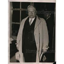 1936 Press Photo Paul Mack-Hale  arrives in NY on dirigble Hindenberg