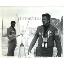 1980 Press Photo Bernie Casey and Rock Hudson in The Martian Chronicles