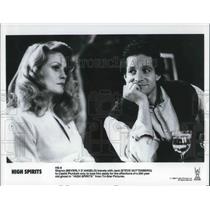 1989 Press Photo Beverly D'Angelo and Steve Guttenberg in High Spirits