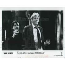 1989 Press Photo Neil Jordan Director on set with Peter O'Toole in High Spirits