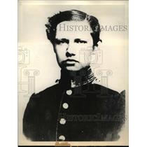 1934 Press Photo of 1865 Photo of Paul Von Hindenburg as a Cadet Germany