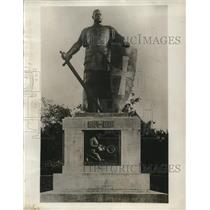 1930 Press Photo The First Hindenburg Monument In Germany
