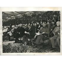 1933 Press Photo Gen & Pres Von Hindenburg, Gen Von Mackensen, Von Nebrath