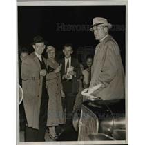 1937 Press Photo Fred D. Fags On his Arrival At The Hindenburg Disaster