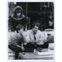 1987 Press Photo Katey Sagal Ed O'Neill David Faustino in Married With Children