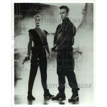 1992 Press Photo Yancy Butler and David Andrews on Mann and Machine - cvp30029