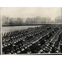 1930 Press Photo President Paul von Hindenburg reviews German Navy - nex99965