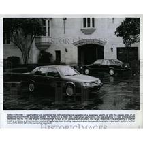 1990 Press Photo Saab 9000 CD Sedan Promotional Photos - RRW63021