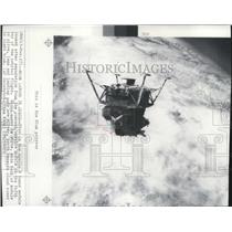 1969 Press Photo Apollo 9 lunar module after separation from command module