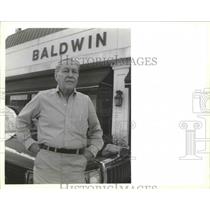 1990 Press Photo Lawrence "Chink" Baldwin, Automobile Dealer