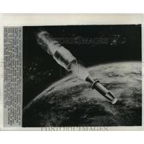 1965 Press Photo Artists Concept of Project Fire Spacecraft Cape Kennedy