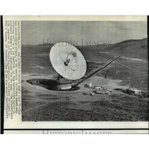 1971 Press Photo Antenna California Desert Near Goldstone Connects to Apollo 14
