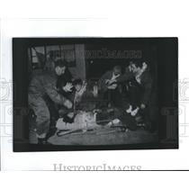 1991 Press Photo Scud attack and casualties in Tel Aviv - hca01331