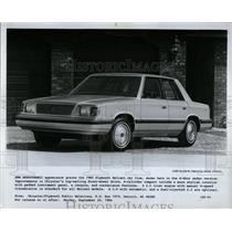 1984 Press Photo 1985 Plymouth Reliant Sedan - RRW63273