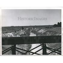 1960 Press Photo View from Addicks Dam, Texas - hca04755
