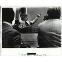 1981 Press Photo Alabama Senator Reo Kirkland of Brewton speaks at State Capitol