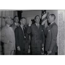 1941 Press Photo Gates Sworn In Asst Secretary Navy - RRW77041