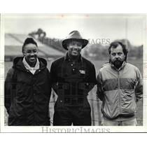 1990 Press Photo Cleveland Hts High Track coaching staff-Howell, Johya, Ledonne