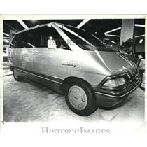 1984 Press Photo New Van for Fod Aerostar. Cleveland Auto Show 1984 - cvb38564