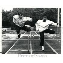 1990 Press Photo Cleveland Htd High - Track - cvb34493
