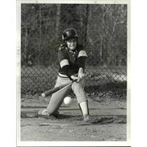 1986 Press Photo Becky Wehling Rocky River High School Girls Softball