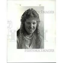 1986 Press Photo #2 Kim Novotny, Columbia Hgh, Players of week, Softball