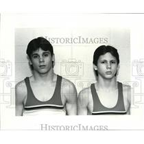 1985 Press Photo: Cardinal High School Wrestlers - cvb44328