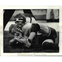1990 Press Photo Kevin Rihner defeats Brandon Marshallo at Riverside Hi-Madison
