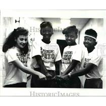 1988 Press Photo Nancy Hackett, Heather Wilson, Richelle Webb and Tammy