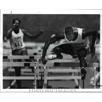 1989 Press Photo Oliver Porter-110 meter high hurdles - cvb50248