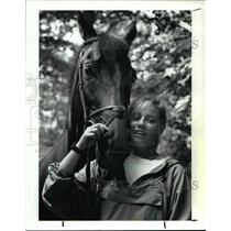1990 Press Photo Carrie Gleason-National Champion in the Tetrathalon - cvb62633