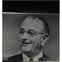 1966 Press Photo Lyndon Baines Johnson Conference - RRW57499