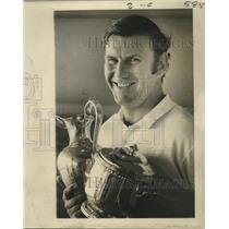 1972 Press Photo Ed Bennett with Trophies - nos04774