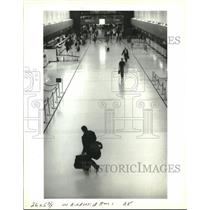 1993 Press Photo View of the ticket counter at New Orleans International Airport
