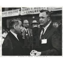 1966 Press Photo Guy Sparks, Candidate for Attorney General, John Casey at Event