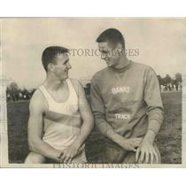 1961 Press Photo High School Track Hurdlers Bill McCormick And Jimmy Sidle