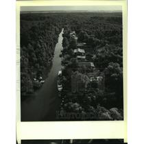 1988 Press Photo Aerial view of Grand Pass, Louisiana - nob23651