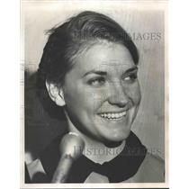 1964 Press Photo Mrs. Foster Jordan, Airline Stewardess of Birmingham plane