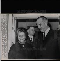 1966 Press Photo Indira Gandhi President Lyndon Johnson - RRW08125