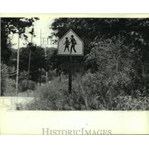1982 Press Photo New school signs, No miles per hour - mjc21805