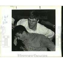 1993 Press Photo Ryan Ness, Holy Cross High School wrestler. - nob35461