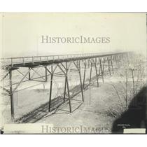 1942 Press Photo Tracks of the Milwaukee Electric Company, Milwaukee, Wisconsin