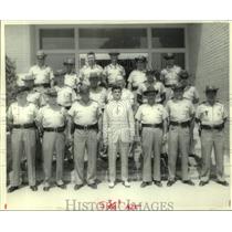 1988 Press Photo Salvador Lentini & entire Police department in late 1960's.