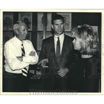 1999 Press Photo Jerry Pierce, Bert and Danni Jones, La. Sports Hall of Fame