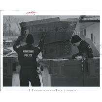 1993 Press Photo Police Crime Investigation Palatine