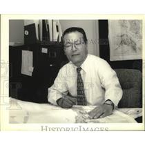 1994 Press Photo Japanese Consul Hiromu Kawai contacted family after earthquake